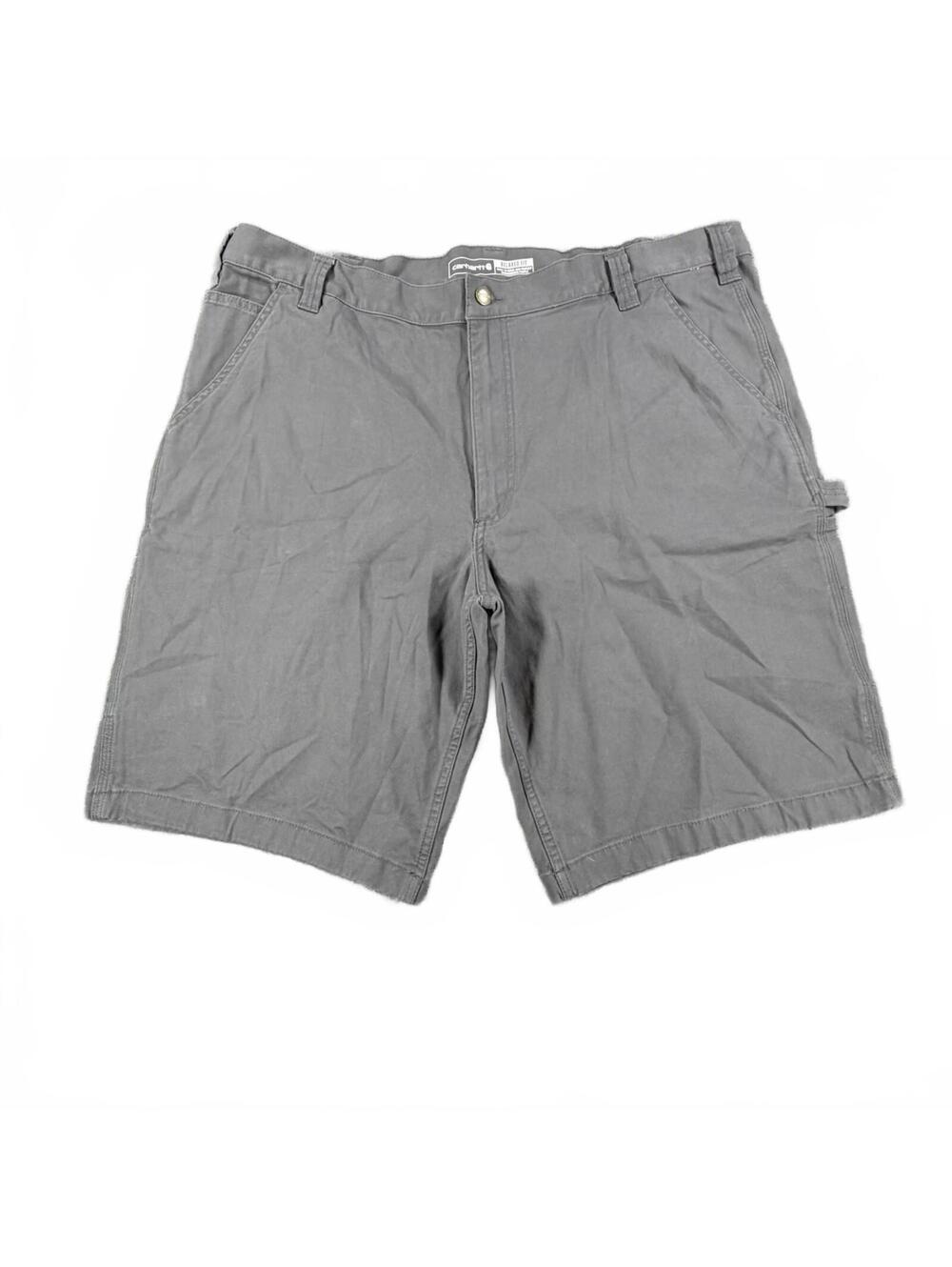 Carhartt Rugged Flex Relaxed Fit Canvas Utility Work Shorts Size 42 Gray